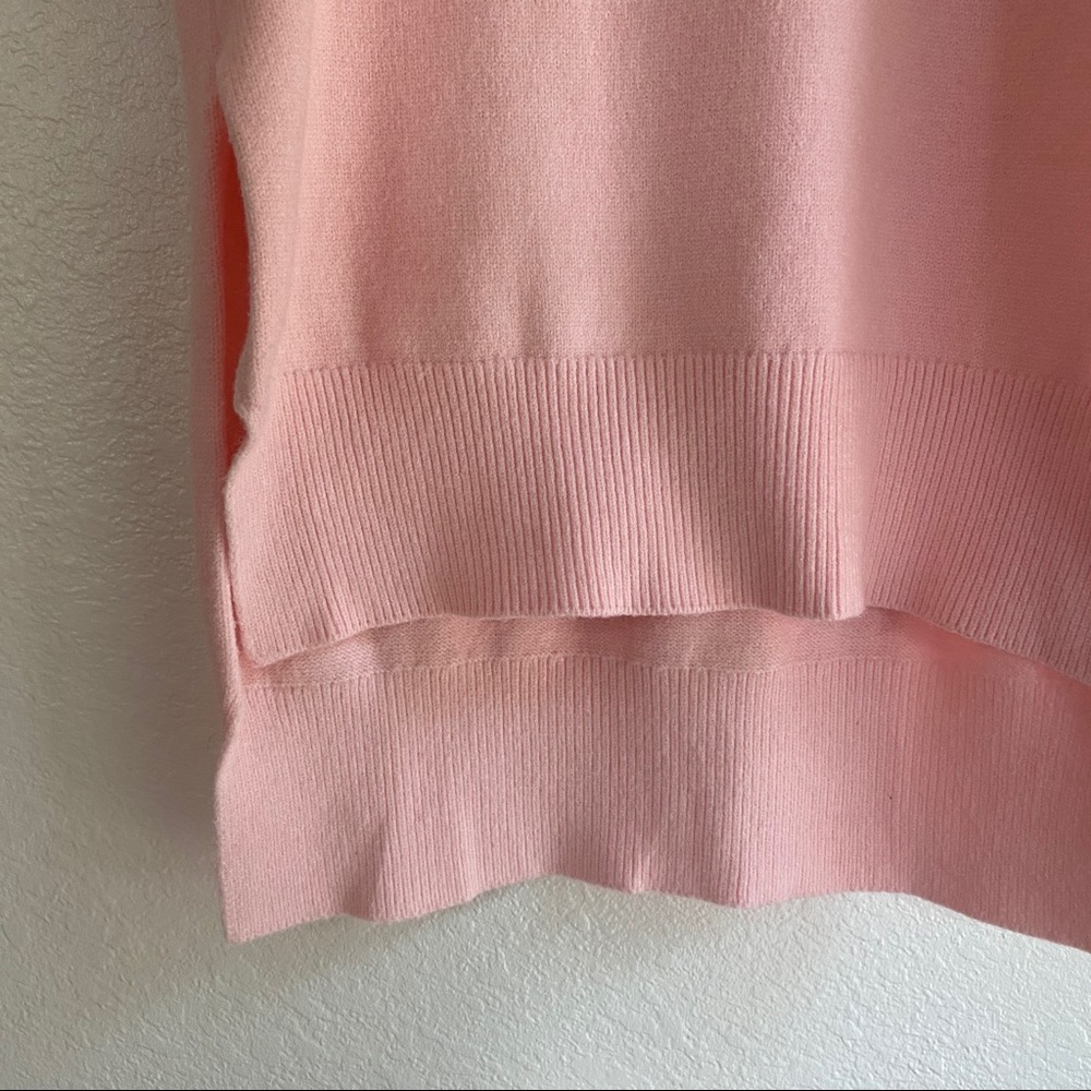 CARMEN MARC VALVO pink rollneck sleeveless sweater - Picture 7 of 12